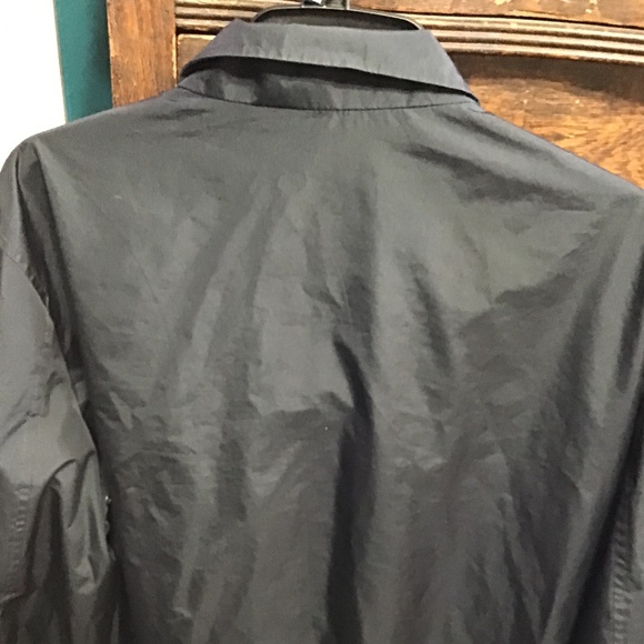 💚 3/$25 Van Heusen large black jacket with silver zipper - Picture 2 of 10